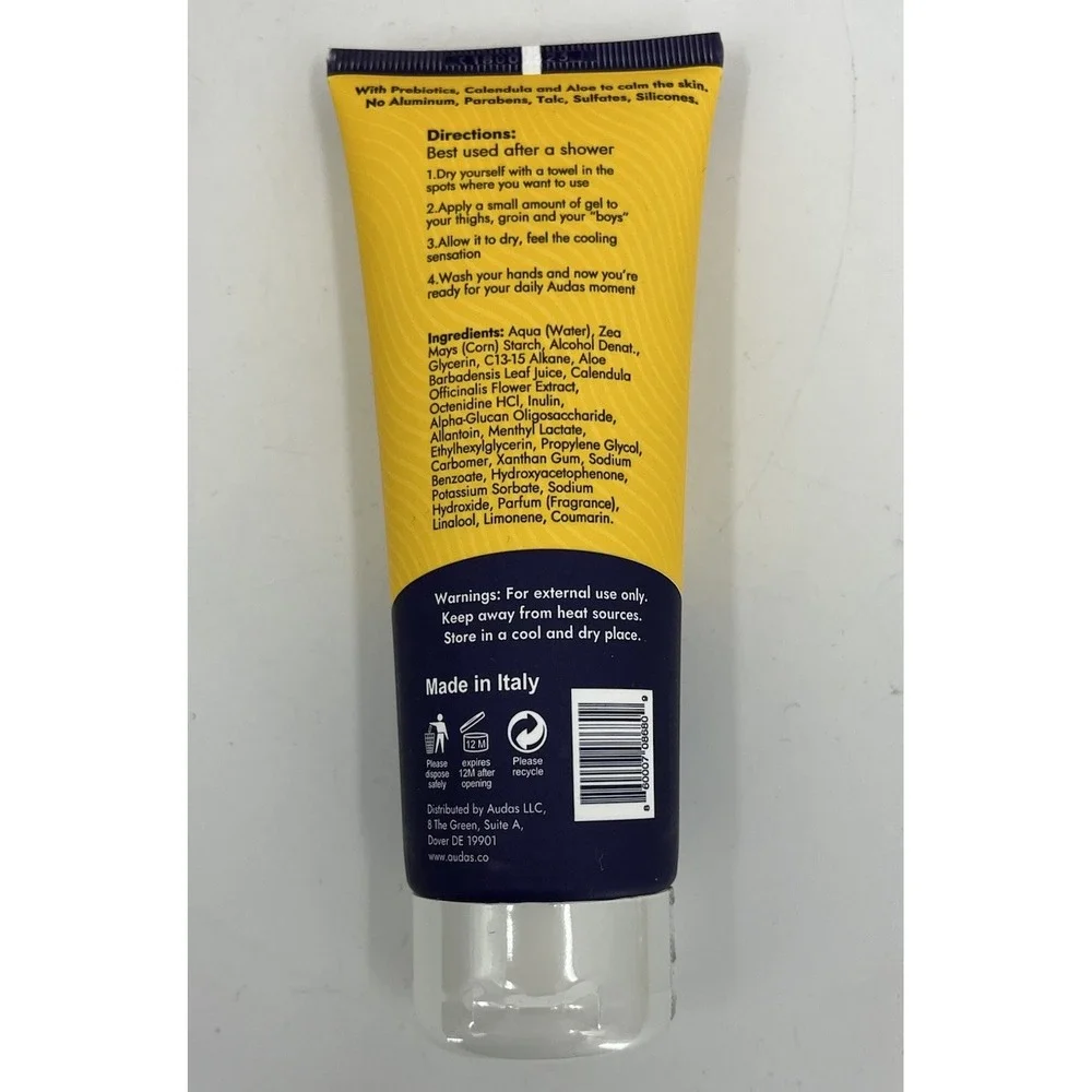 Audas Cool Anti-Chafing Cooling Gel 3.38 fl oz / 100 ml